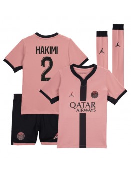 Paris Saint-Germain Achraf Hakimi #2 Dječji Rezervni Dres kompleti 2024-25 Kratak Rukavima (+ kratke hlače)